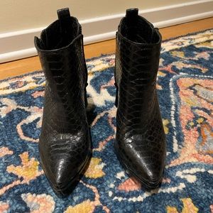 Vince Camuto black booties